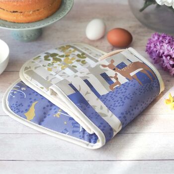 Bluebell Cotton Double Oven Glove, 3 of 8
