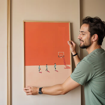 Minimalist Basketball Poster, Unframed, 5 of 10
