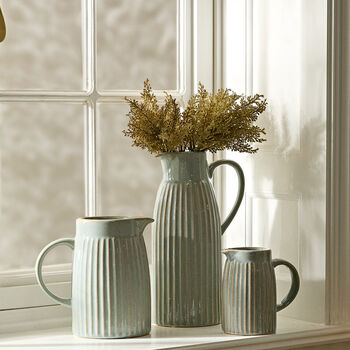Richmond Washed Stone Pitcher Jug Vases, 4 of 6