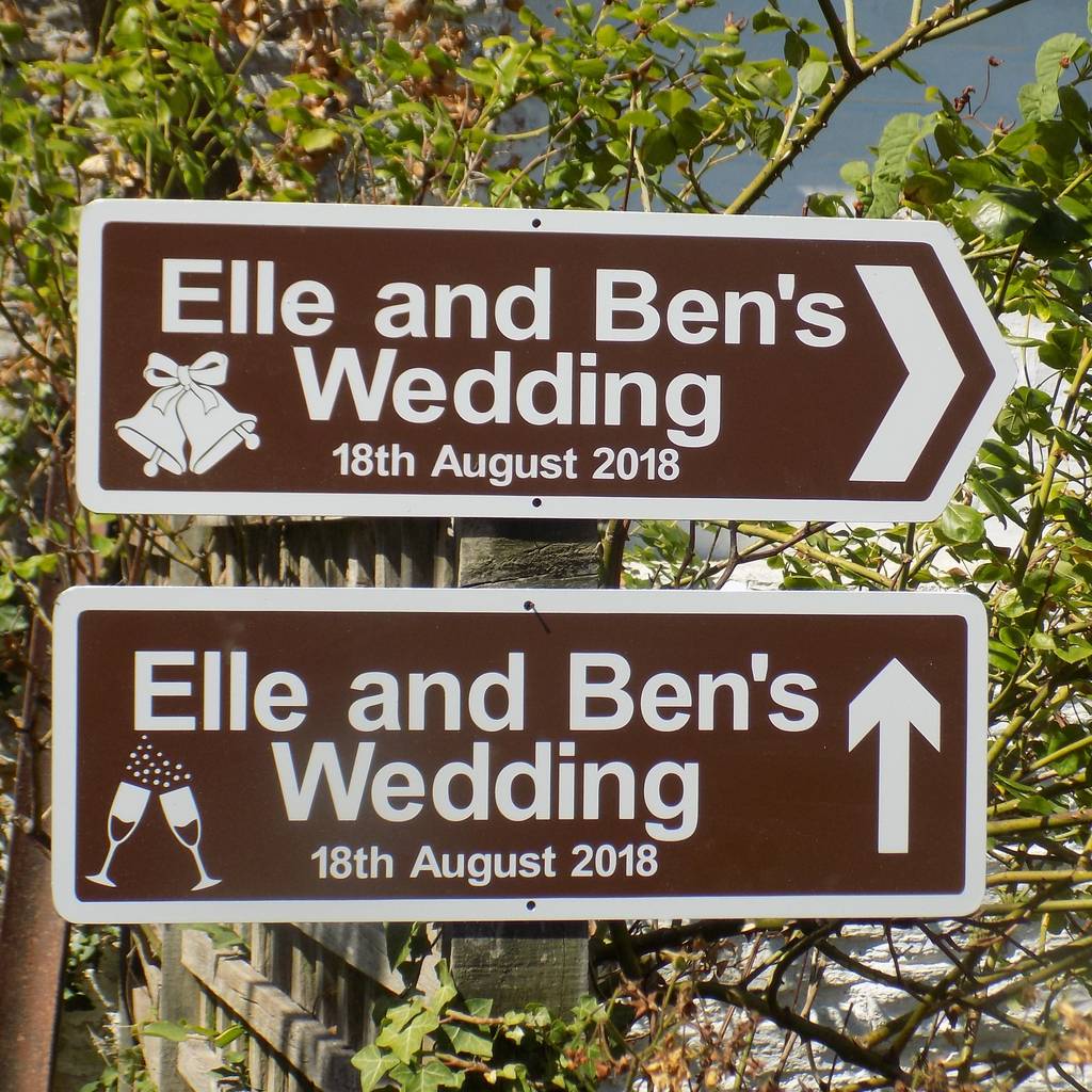 Personalised Direction Signs With Illustrations, 1 of 12