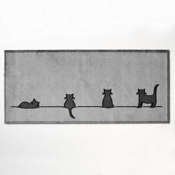 Cat Collection Runner Doormat, 2 of 3