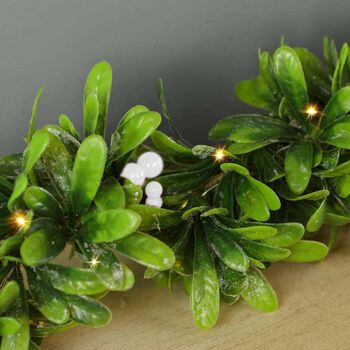 Mistletoe Magic LED Christmas Garland, 4 of 6