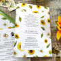 Sunflowers Folded Invitation Suite, thumbnail 3 of 7