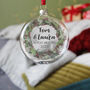 Almost Mr And Mrs Wreath Christmas Bauble, thumbnail 4 of 9