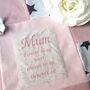 Personalised Patchwork Memory Cushion,Embroidered Words, thumbnail 2 of 11