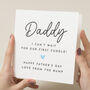 First Cuddle Daddy Father's Day Card From Bump, thumbnail 1 of 7