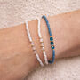 June Moonstone Birthstone Beaded Bracelet, thumbnail 2 of 4