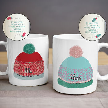 Personalised Woolly Hats Mug Set, 5 of 6