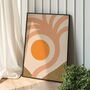 ‘Sundaze’, Abstract Sun And Palm Tree Art Print, thumbnail 2 of 7