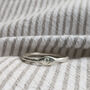 Handmade Silver Initial Stacking Ring, thumbnail 6 of 9