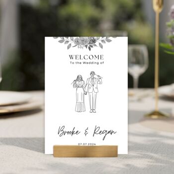 Cute Custom Wedding Welcome Sign/ Foam Board, 5 of 5