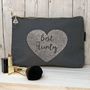 Best Auntie..Aunty Grey Canvas Make Up Bag, thumbnail 1 of 5