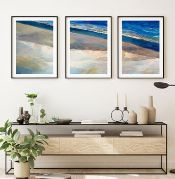 Coastal Waves Set Of Three Art Prints, 5 of 12