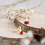 Sterling Silver Or Gold Plated Christmas Rudolph Earrings, thumbnail 1 of 9