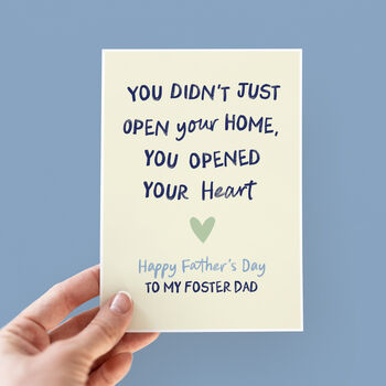 Opened Your Heart Father's Day Card For Foster Dad, 3 of 3