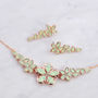 Bridesmaid Blossom Necklace And Earring Set, thumbnail 1 of 8