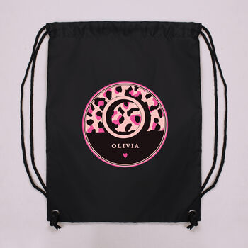 Personalised Leopard Print Kit Bag For Girls, 2 of 2