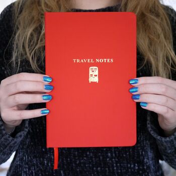 Personalised Travel Notes Notebook, 2 of 12