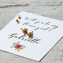 Personalised Will You Be My Flower Girl Stud Earrings, thumbnail 3 of 12