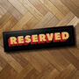 Cool Reserved Sign | Framed Print | Wall Art, thumbnail 1 of 6