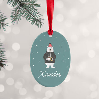 Personalised Oval Christmas Decoration, 2 of 12