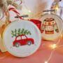 Christmas Car Embroidery Kit, thumbnail 3 of 7