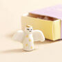 Tiny Matchbox Ceramic Angel Token, thumbnail 2 of 3