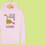 'Girls Like Dinosaurs Too' Girls Hoodie, thumbnail 9 of 12