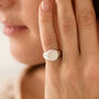 Personalised Silver Fingerprint Classic Signet Ring, thumbnail 2 of 8