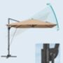 Cantilever Garden Parasol Patio Umbrella 360° Swivel, thumbnail 8 of 12