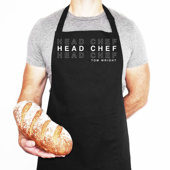Custom Chef Apron: Personalised Slogan And Name, 3 of 12