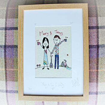 Personalised Family Picture Portrait Embroidery, 4 of 12