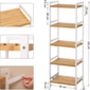 Multi Tier Bamboo Storage Rack Shelves Organiser Unit, thumbnail 11 of 12