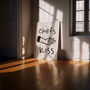 Chefs Kiss Wall Print | Black And Cream, thumbnail 2 of 3
