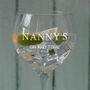 Personalised Engraved Gin And Tonic Glass Gift For Grandma, thumbnail 1 of 4