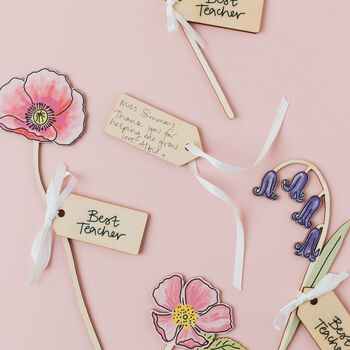 Teacher Thank You Gift Bouquet Of Wooden Flowers, 5 of 6