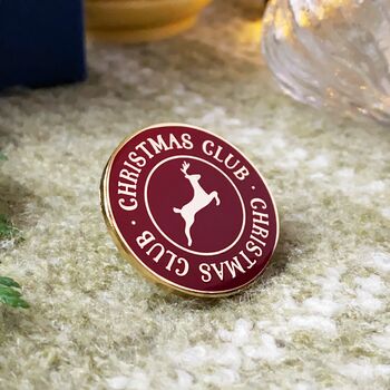Christmas Club Enamel Pin Badge, 5 of 7