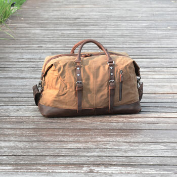Personalised Canvas Travel Duffel Bag By Eazo | notonthehighstreet.com