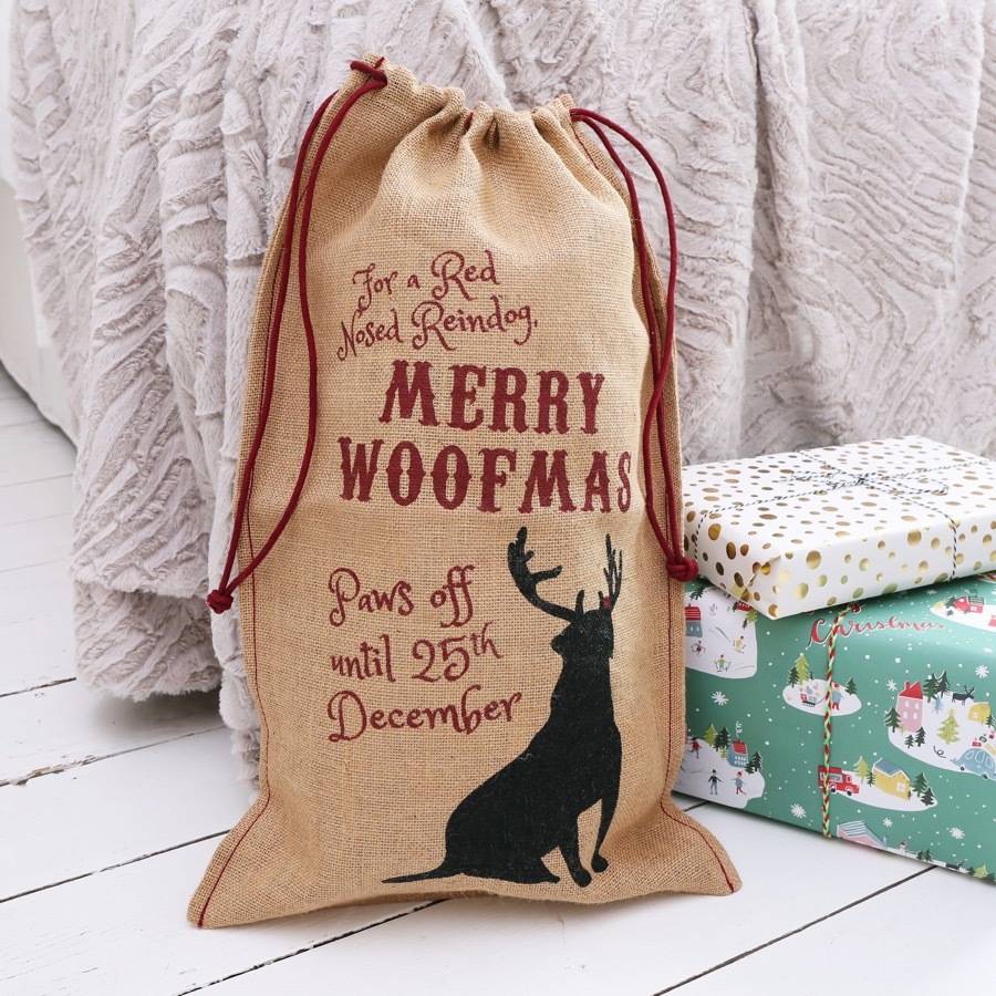 'merry christmas' animal sack by lisa angel | notonthehighstreet.com