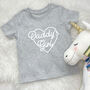 Daddy's Girl With Heart Girls T Shirt, thumbnail 3 of 4