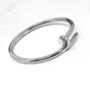 Stainless Steel Nail Bangle, thumbnail 4 of 6