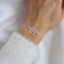 Sterling Silver Paw Bracelet – Gift For Pet Lovers, thumbnail 1 of 8