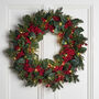 Oversized Red Berry Christmas Wreath, thumbnail 1 of 3