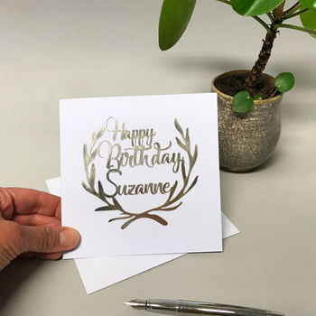 Personalised Papercut Birthday Card, 5 of 10