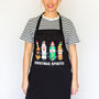 'Christmas Spirits' Christmas Cooking Apron, thumbnail 4 of 4