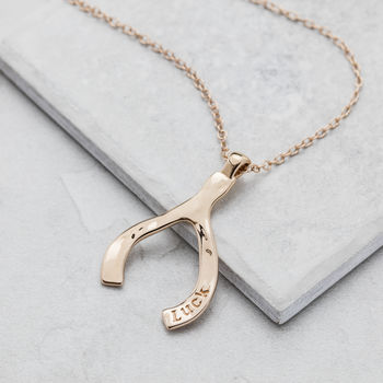 Personalised Maxi Wishbone Necklace, 7 of 10