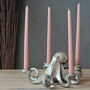 Octopus Candle Holders In Gold, Silver And Bronze, thumbnail 7 of 8