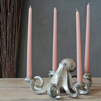 Octopus Candle Holders In Gold, Silver And Bronze, 7 of 8
