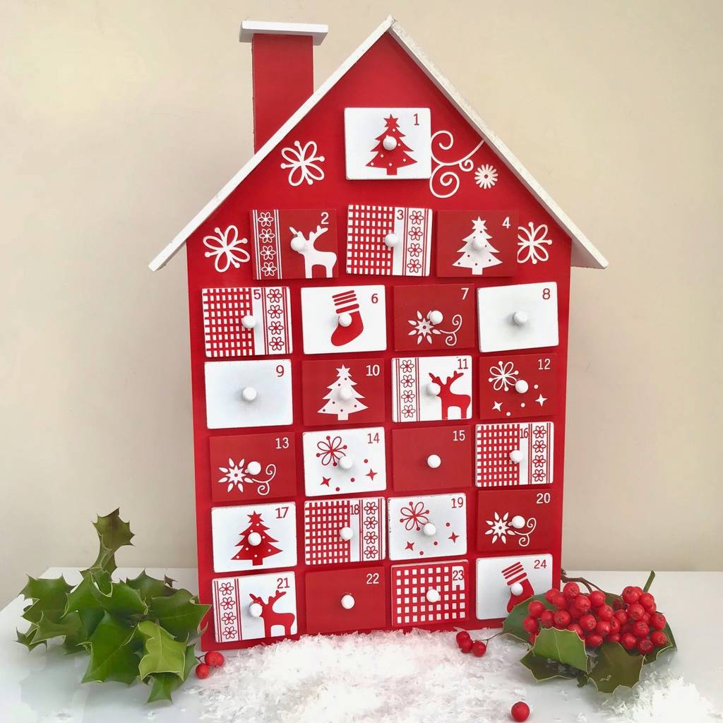 Wooden House Advent By Pink Pineapple Home & Gifts | notonthehighstreet.com