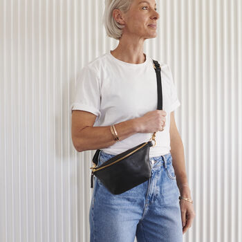 Personalised Luxury Leather Sling Bag, 7 of 12